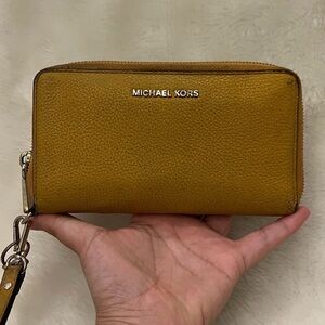 Michael Kors Ochre Leather Wallet